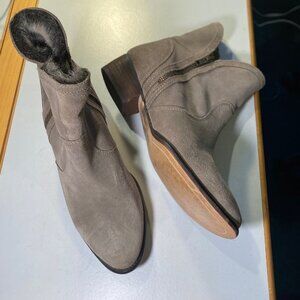 SAYCHELLES - Size 9.5M - Women's Suede Faux Fur Lined Grey Bootie